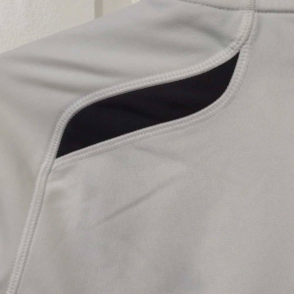 Adidas Women's Full Zip LS Stand Collar Snap HandWarmer Pockets Track Jacket Vtg - Picture 14 of 16